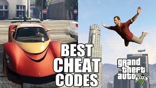 GTA 5 Best Cheats PS4 and PC  TOP 15 Cheat Codes in Grand Theft Auto V [upl. by Nichy874]