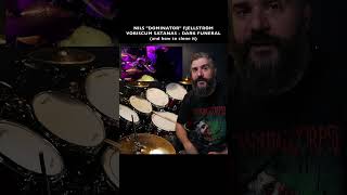 INSANE BLACK METAL DRUMMING  NILS DOMINATOR FJELLSTRÖM  VOBISCUM SATANAS DARK FUNERAL [upl. by Euginomod980]