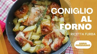 CONIGLIO AL FORNO CON MELE E PATATE [upl. by Ynattib]