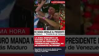 VENEZUELA quotMilei basura vos sos la dictaduraquot Maduro insulta a Milei tras ganar las elecciones [upl. by Ayortal586]