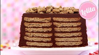 Receta de tarta de galletas sin horno  Tarta de la abuela [upl. by Ameekahs408]