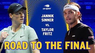 Jannik Sinner vs Taylor Fritz  Road to the Final  2024 US Open Final [upl. by Rex]