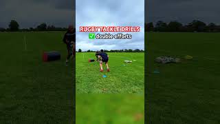 Rugby tackle drills rugbyunion rugby drills skills tackle [upl. by Ennasirk153]