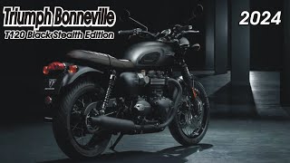 2024 Triumph Bonneville T120 Black Stealth Edition [upl. by Nottage]