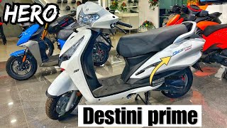 Hero Destini prime 125 New 2024 model Bs6 New updates OBD2 E20 fi Price review destini125scooter [upl. by Rasla]