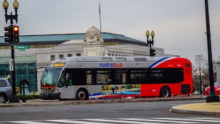 WMATA Metrobus 2014 NABI 42 BRT Hybrid 8083 On Route D6 [upl. by Finny]