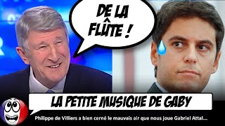 Philippe de Villiers IRONISE sur Gabriel attal et son nouveau gouvernement [upl. by Nahtannoj]