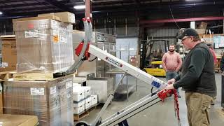 Forklift Powered Hand Truck Attachment Demos [upl. by Jada579]