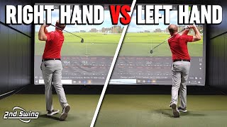 Thomas Left Handed vs Right Handed Swing  Breaking Down Key Trackman Data [upl. by Earas]