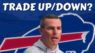 Should the Buffalo Bills TRADE UP OR DOWN In 1st Round [upl. by Arracat637]