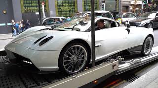 B14 Pagani leaves London [upl. by Forbes]