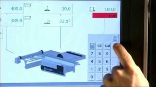 Altendorf Panel Saw Motorized Settings in Elmo IV [upl. by Laiceps236]