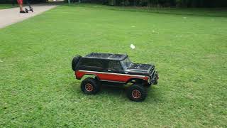 Traxxas TRX4 Bronco with Hobbywing AXE 550 3300KV Combo [upl. by Jesher]