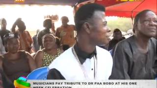 Musicians pay Tribute To Dr Paa Bobo at His One Week Celebration [upl. by Einnal]