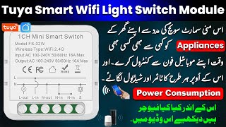 Tuya Smart WiFi Light Switch Module  Mini Switch Setup amp Features  Smart Life amp Alexa Integration [upl. by Evannia998]