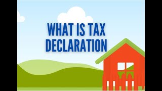 What is Tax Declaration [upl. by Tyler130]