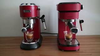 Cafelizzia 790 Shiny Vs DeLonghi Dedica EC685 [upl. by Atsirk983]