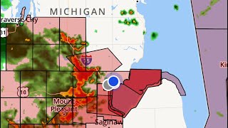 Strong Storms in MidMichigan Aug 2024 [upl. by Ausoj888]