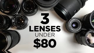 3 Affordable Lenses for Video Under 80 Each [upl. by Quartet]