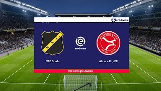 ⚽ NAC Breda vs Almere City ⚽  Eredivisie 11302024  Fifa [upl. by Assirak]