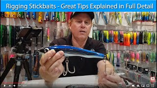 Rigging Stickbaits Explained in Full Detail With Elite Tackle [upl. by Bollen262]