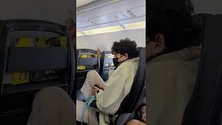 Do you know how little room you have on Spirit Airlines Check this out subscribe shorts viral [upl. by Nalod]