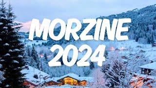 SnowboardingSkiing  Morzine Avoriaz Les Portes du Soleil Alps 2024  RAW RUN [upl. by Ornstead]