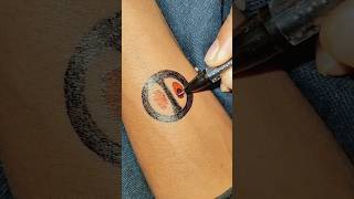 HOW TO MAKE A SIMPLE TATTOO Pen Artquottattoo tattoodesign art nato shorts [upl. by Laurin629]