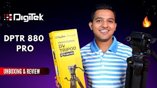 Digitek DPTR 880 Pro  Fluid Head Tripod Review⚡Best Budget Tripod For Video Creators  🔥🔥 [upl. by Enyamart]