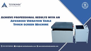 Advanced Vibration Table Touch screen [upl. by Ephraim]