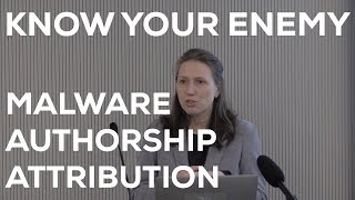 Know your Enemy Malware Authorship Attribution [upl. by Enneira]