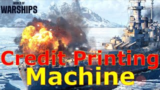 World of Warships What An Amazing Credit Printing Machine [upl. by Colman132]