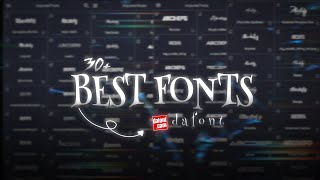 30 popular fonts for editing  fonts pack  dafont [upl. by Eidas613]