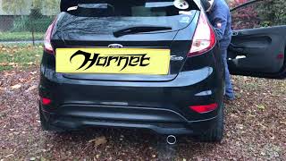 Ford Fiesta MK7 10 EcoBoost  Hornet Sports Exhaust Rear Silencer [upl. by Baiel]