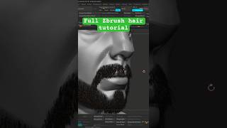 Hair tutorial in zbrush shorts [upl. by Coumas]