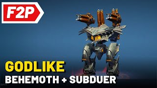 Behemoth Subduer  War Robots Free to Play Gameplay No Commentary WR F2P [upl. by Zinah]