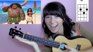 Youre Welcome Moana Ukulele Tutorial [upl. by Farnham477]