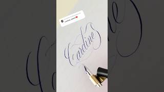 kaligrafia calligraphy handwriting script lettering copperplate writing diy cursive art [upl. by Ovida]