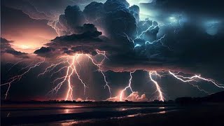 Tadpaye mujhe Teri sabhi baatein Zara Zara \\ thunder video  sad thuderstorm nature sky [upl. by Berner339]