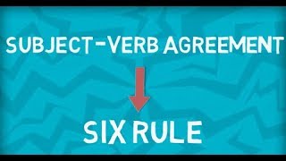 SubjectVerb Agreement  Six important Rules  Part 2 [upl. by Dettmer]