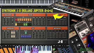 IK Multimedia Syntronik J8 Synth Based On ROLAND JUPITER8 6 4 Synthesizers Sound Demo [upl. by Dolley]