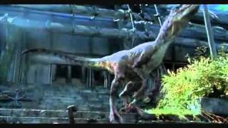 Jurassic park 3 velociraptor Scenes [upl. by Drawe]