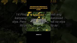 MGA KAWIKAAN 20915 quotANG MADAYANG TIMBANGAN AT SUKATAN AY KASUKLAMSUKLAM SA DIOSquot praisegod god [upl. by Kosak82]