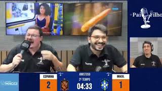 GOLS DO BRASIL ESPANHA 3X3 BRASIL COM FAUSTO FAVARA  26032024 [upl. by Lyreb]