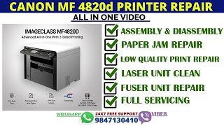 Canon MF 4820d Printer Repair With All Problem Solution In One Video  StepWise Full Video [upl. by Joacima396]