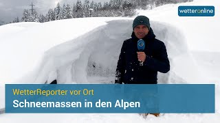 Schneemassen in den Alpen [upl. by Ennaitak]