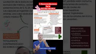 ISOTRETINOINA  5 RECOMENDACIONES DURANTE SU USO cdmx isotretinoina acne acné [upl. by Einohpets251]