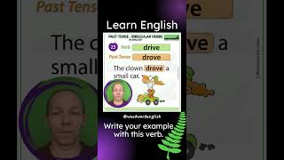 Past Tense of DRIVE in English ✅ English Pronunciation of DROVE  Learn English Irregular Verbs [upl. by Salamanca]