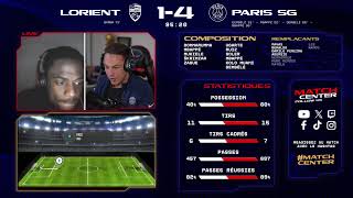 🏟️ FC Lorient vs Paris SaintGermain  Match Center 🔴🔵 [upl. by Salvidor268]