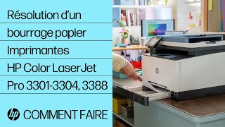 Comment résoudre un bourrage papier  Imprimantes HP Color LaserJet Pro 32013204 3288  HP Support [upl. by Etnuhs225]